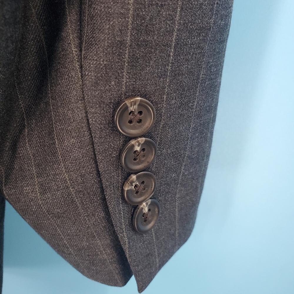 New Ralph Lauren charcoal pinstripe two button blazer 44Long - Picture 16 of 16